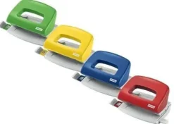 PETRUS 50 TALADRO PERFORADOR PORTATIL - HASTA 10 HOJAS - MARCAS DE FORMATO - PUNZONES 5.5MM - COLORES SURTIDOS