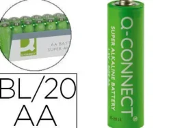 PILA Q-CONNECT ALCALINA AA -PAQUETE CON 20 PILAS