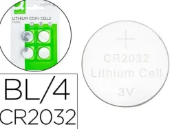 PILA Q-CONNECT TIPO BOTON LITIO CR2032 3V BLISTER DE 4 UNIDADES
