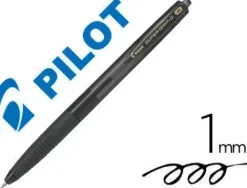 PILOT BOLIGRAFO DE BOLA RETRACTIL SUPERGRIP G - PUNTA REDONDA 1.0MM - TRAZO 0.4MM - TINTA DE ACEITE - GRIP ERGONOMICO - COLOR NEGRO