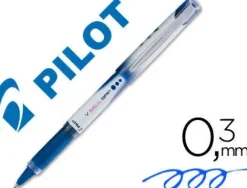 PILOT BOLIGRAFO DE TINTA LIQUIDA V BALL GRIP 05 - PUNTA DE BOLA CONICA 0.5MM - TRAZO 0.3MM - GRIP DE GOMA - COLOR AZUL