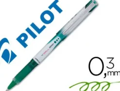 PILOT BOLIGRAFO DE TINTA LIQUIDA V BALL GRIP 05 - PUNTA DE BOLA CONICA 0.5MM - TRAZO 0.3MM - GRIP DE GOMA - COLOR VERDE