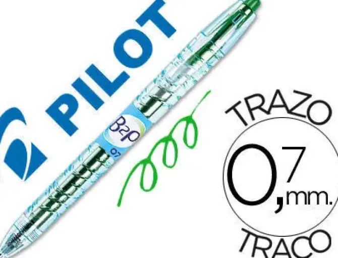 PILOT BOLIGRAFO PILOT B2P 0,7MM VERDE NB2P7V MAK119407