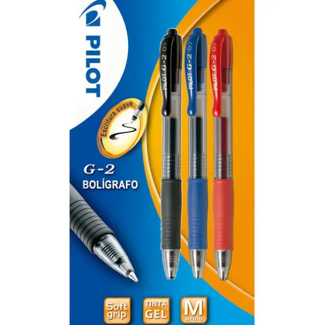 PILOT BOLIGRAFO PILOT G-2 SURTIDO /BL.3UD BG2NAR MAK118895