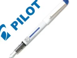 PILOT PLUMA ESTILOGRAFICA V-PEN - DESECHABLE - TINTA LIQUIDA BORRABLE - PUNTA DE ACERO - TRAZO DE 0.5MM - COLOR AZUL