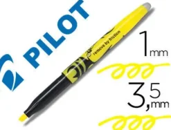 PILOT ROTULADOR FLUORESCENTE BORRABLE FRIXION LIGHT - PUNTA DE FIBRA BISELADA - TRAZO DE 1MM / 3.5MM - COLOR AMARILLO