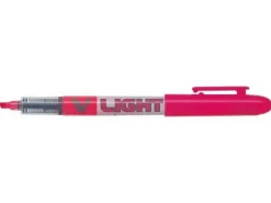 PILOT ROTULADOR MARCADOR V-LIGHT - PUNTA BISELADA 3.60MM - TRAZO DE 3.30MM - COLOR ROSA