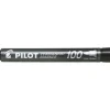 PILOT ROTULADOR PERMANENTE 100 - PUNTA FINA DE BALA 4,5MM - TRAZO 1MM - COLOR NEGRO