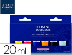 PINTURA ACRILICA L&B BOTE DE 80 ML CAJA DE 5 UNIDADES COLORES SURTIDOS