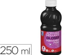 PINTURA ACRILICA L&B BRILLO NEGRO BOTE DE 250 ML