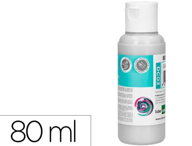 PINTURA ACRILICA LIDERPAPEL BOTE DE 80 ML BLANCO
