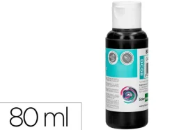 PINTURA ACRILICA LIDERPAPEL BOTE DE 80 ML NEGRO