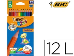 PINTURAS BIC KIDS EVOLUTION COLORES C/012UDS