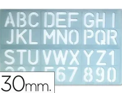 PLANTILLA PARA ROTULAR ALTURA DE LETRA 30 MM REF 25828