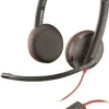 PLANTRONICS/POLY BLACKWIRE C3225 AURICULARES CON MICROFONO USB/JACK 3.5MM - ALMOHADILLAS ACOLCHADAS - CONTROLES EN CABLE - COLOR NEGRO