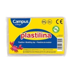 PLASTILINA CAMPUS GRANDE 400G BLANCO