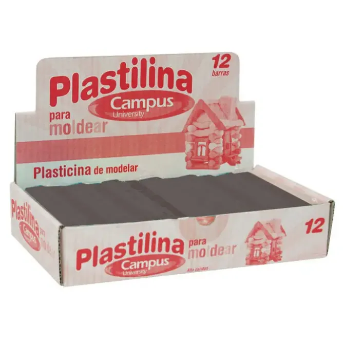 PLASTILINA CAMPUS MEDIANA 200GNEGRO