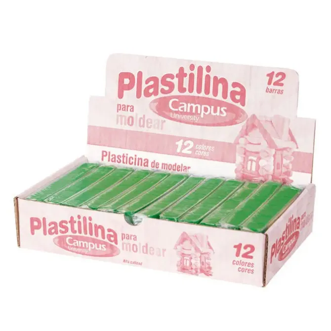 PLASTILINA CAMPUS MEDIANA 200GVERD.C
