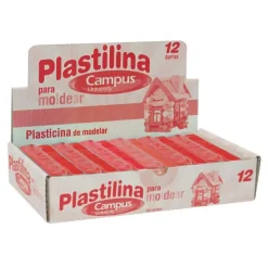 PLASTILINA CAMPUS MEDIANA 200GROJO