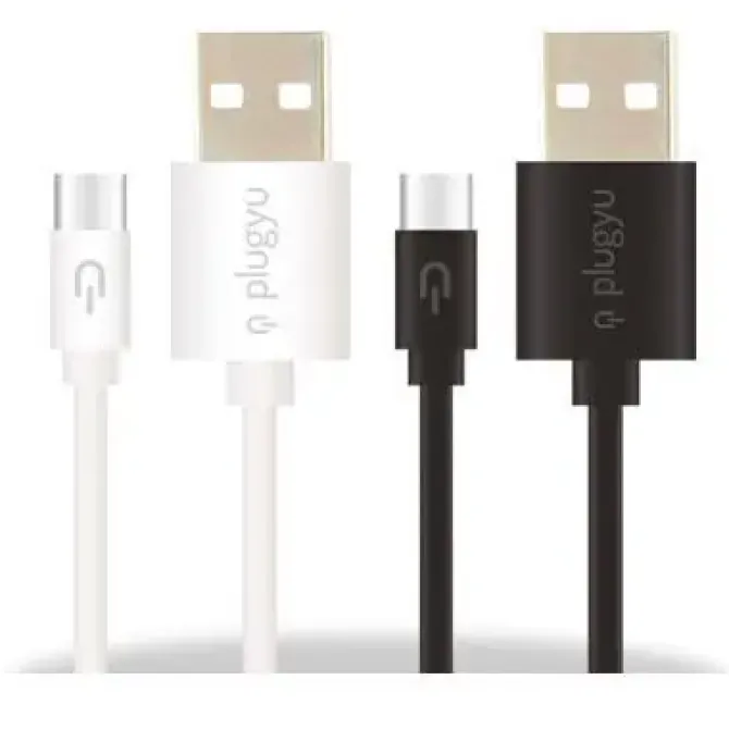 PLUGYU CABLE-USB TYPE C-1.5A NEGRO