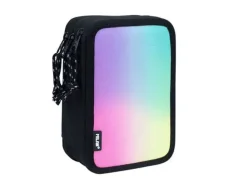 PLUMIER ESCOLAR MILAN SERIE SUNSET TRIPLE COLOR NEGRO 195X55X130 MM