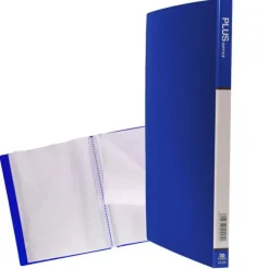 PLUS CARPETA 20 FUNDAS A4 RIGIDO AZUL OPACO MT20 MAK180221