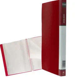 PLUS CARPETA 40 FUNDAS A4 RIGIDO ROJO OPACO MT40 RED MAK180692