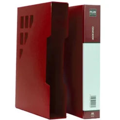 PLUS CARPETA 80 FUNDAS PLUS A4 RIGIDO ROJO GRANATE OPACO MT80 RED MAK180697