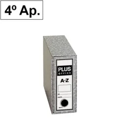 PLUS OFFICE ARCHIVADOR PLUS 4º NAT. GRIS FORRADO 4041N MAK180081