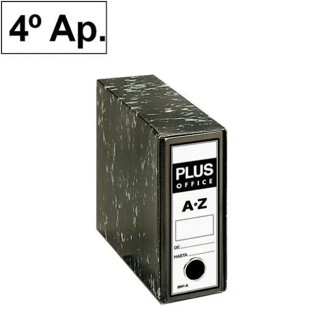PLUS OFFICE ARCHIVADOR PLUS 4º APAIS. NEGRO FORRA 2041A MAK180090