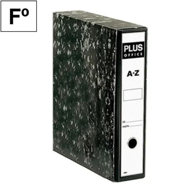 PLUS OFFICE ARCHIVADOR PLUS Fº NAT. NEGRO FORRADO 2081 MAK180092