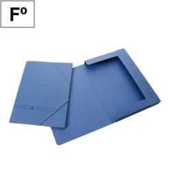 PLUS OFFICE CARPETA CARTON MK Fº CON SOLAPAS AZUL 4633 MAK180191