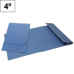 PLUS OFFICE CARPETA CARTON MK 4º CON BOLSA AZUL 4621 MAK180185