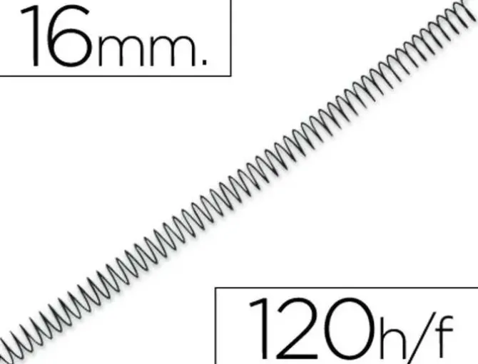 PLUS OFFICE ESPIRALES P.56 4:1 16MM C/100 3034EMN16 MAK215243