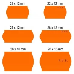 PLUS OFFICE ETIQUETA MAQUINA FLUOR. 26X16 E261P22N MAK215258