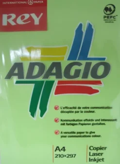 PLUS OFFICE PAPEL A4 80GR.C.VE.KIWI 500 001302256 MAK035136