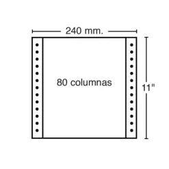 PLUS OFFICE PAPEL CONT BLANC.2H.12X240 CAJ 1242022 MAK035457