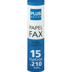 PLUS OFFICE PAPEL FAX PLUS TERMICO 210MMX15MX12 210X15 MAK001051
