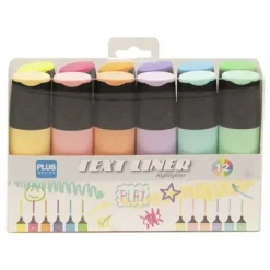 PLUS OFICCE FLUORESCENTE 12 COLORES SURTIDOS TEXT LINER 3.2 081536