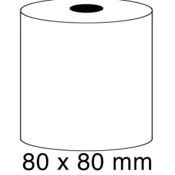 PLUS ROLLO TERMICO TPV BOBINA CALCULADORA TERMICO 80X80X12MM