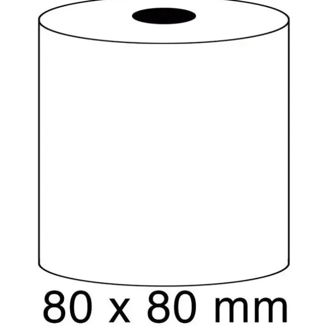 PLUS ROLLO TERMICO TPV BOBINA CALCULADORA TERMICO 80X80X12MM