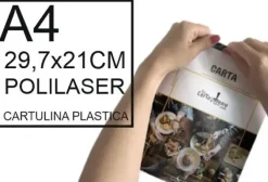 POLIESTER PET HOJA A-4 340 MICRAS 475GR CARTULINAPLASTICO PARA IMPRESORA LASER