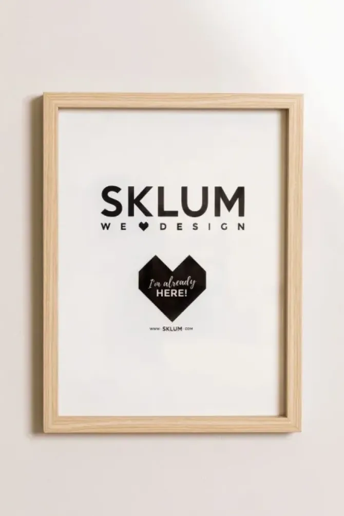 PORTAFOTO A4 21X29,7CM MADERA CLARA