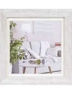 PORTAFOTO MARCO 10X10 MADERA BLANCO LINO