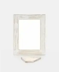 PORTAFOTO MARCO 13X13CM MADERA MARRON DECAPADO CUADRADO