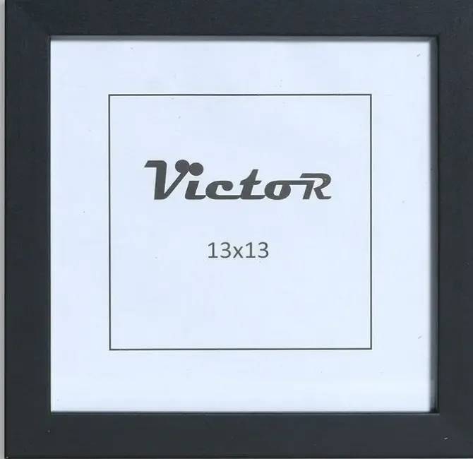 PORTAFOTO MARCO 15X15CM MADERA NEGRO CUADRADO