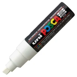 POSCA PC-8K BLANCO BLANCO PUNTA BISELADA 8,00MM MAK119468