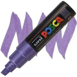 POSCA PC-8K VIOLETA METALICO PUNTA BISELADA 8,0MM