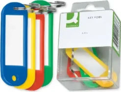 QCONNET LLAVEROS PORTAETIQUETAS CAJA 6 UNIDADES CS28734