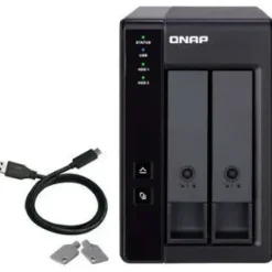 QNAP TR-002 CAJA DE EXPANSION RAID USB 3.0 - 2 BAHIAS 2.5, 3.5 - VENTILADOR 70MM